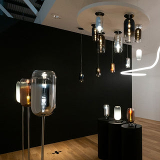 Artemide Gople ceiling lamp with silver structure #variant# | Acquista i prodotti di ARTEMIDE ora su ShopDecor