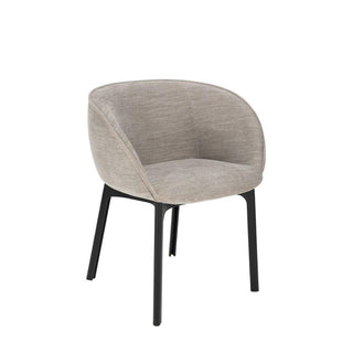 Kartell Charla armchair in Antibes fabric with black structure - Buy now on ShopDecor - Discover the best products by KARTELL design