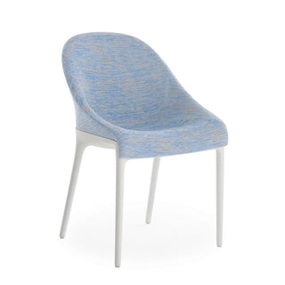 Kartell Eleganza Ela armchair in Melange fabric with white structure Buy on Shopdecor KARTELL collections
