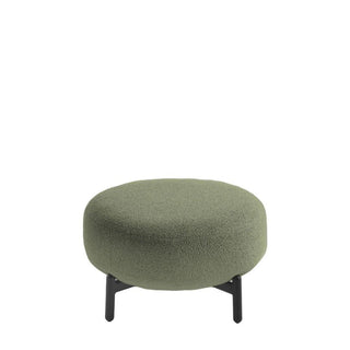Kartell Lunam pouf in Orsetto fabric with black structure - Buy now on ShopDecor - Discover the best products by KARTELL design