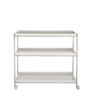 Kartell Trays trolley with chromed steel structure - Buy now on ShopDecor - Discover the best products by KARTELL design