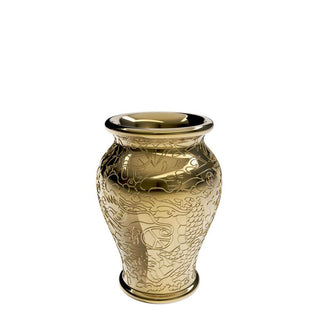 Qeeboo Ming planter and champagne cooler metal finish Buy on Shopdecor QEEBOO collections