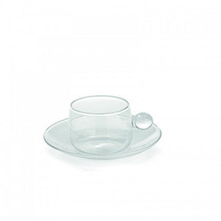 Zafferano Bilia glass Coffee cup with small plate Buy on Shopdecor ZAFFERANO collections