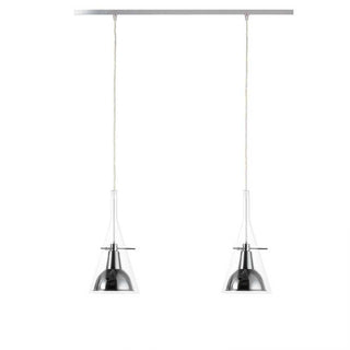 FontanaArte Flûte medium transparent chrome LED suspension lamp Buy on Shopdecor FONTANAARTE collections