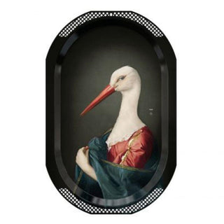 Ibride Galerie de Portraits Madame La Cigogne tray/picture 31x46 cm. - Buy now on ShopDecor - Discover the best products by IBRIDE design