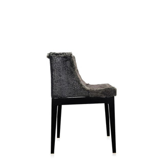 Kartell Mademoiselle Kravitz armchair faux-fur snake printed fabric with black structure - Buy now on ShopDecor - Discover the best products by KARTELL design