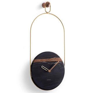 Nomon Eslabón wall clock brass Sahara Noir - Buy now on ShopDecor - Discover the best products by NOMON design