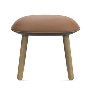 Normann Copenhagen Ace footstool upholstery ultra leather with oak structure Buy on Shopdecor NORMANN COPENHAGEN collections