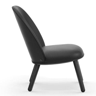 Normann Copenhagen Ace lounge chair full upholstery ultra leather with black oak structure - Buy now on ShopDecor - Discover the best products by NORMANN COPENHAGEN design