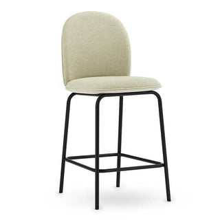 Normann Copenhagen Ace stool full upholstery black steel and seat h. 65 cm. Normann Copenhagen Ace Main Line flax MLF20 - Buy now on ShopDecor - Discover the best products by NORMANN COPENHAGEN design