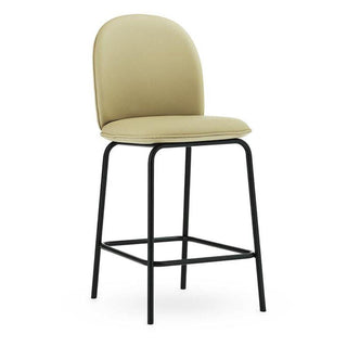 Normann Copenhagen Ace stool full upholstery black steel and seat h. 65 cm. Normann Copenhagen Ace Ultra Leather Honey 41572 - Buy now on ShopDecor - Discover the best products by NORMANN COPENHAGEN design