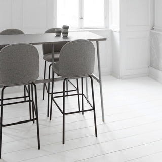 Normann Copenhagen Ace stool full upholstery black steel and seat h. 75 cm. Buy on Shopdecor NORMANN COPENHAGEN collections