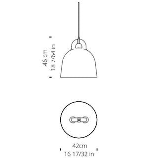 Normann Copenhagen Bell Lamp Medium pendant lamp diam. 42 cm. - Buy now on ShopDecor - Discover the best products by NORMANN COPENHAGEN design