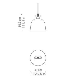Normann Copenhagen Bell Lamp Small pendant lamp diam. 35 cm. - Buy now on ShopDecor - Discover the best products by NORMANN COPENHAGEN design