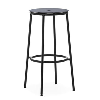 Normann Copenhagen Circa black steel stool h. 75 cm. Buy on Shopdecor NORMANN COPENHAGEN collections