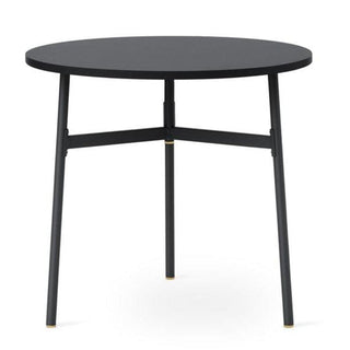 Normann Copenhagen Union table with laminate top diam. 80 cm, h. 74.5 cm. and steel legs - Buy now on ShopDecor - Discover the best products by NORMANN COPENHAGEN design