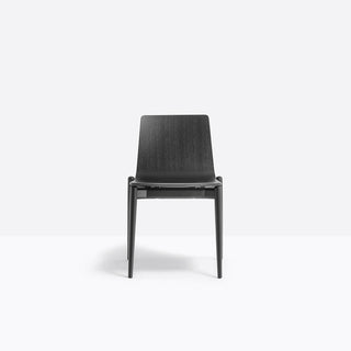 Pedrali Malmo 390 wooden design chair Pedrali Black aniline ash AN Buy on Shopdecor PEDRALI collections