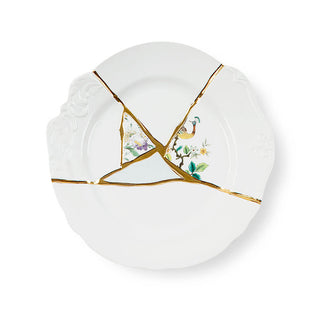 Seletti Kintsugi dinner plate in porcelain/24 carat gold mod. 2 Buy on Shopdecor SELETTI collections