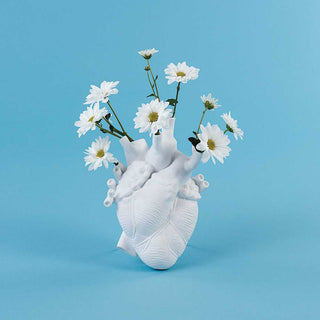 Seletti Love In Bloom white heart vase in porcelain Buy on Shopdecor SELETTI collections