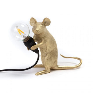 Seletti Mouse Lamp Mac Gold table lamp Buy on Shopdecor SELETTI collections