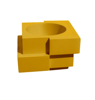 Slide Cubic Yo Vase Polyethylene by Giulio Cappellini Slide Saffron yellow FB Buy on Shopdecor SLIDE collections