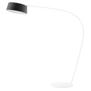 Stilnovo Oxygen floor lamp LED with curved rod Stilnovo Oxygen Black/White - Buy now on ShopDecor - Discover the best products by STILNOVO design