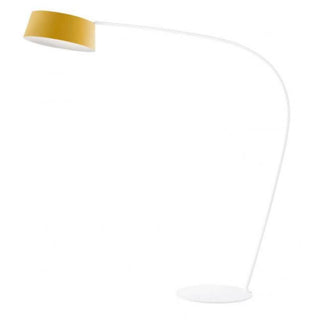 Stilnovo Oxygen floor lamp LED with curved rod Stilnovo Oxygen Yellow/White - Buy now on ShopDecor - Discover the best products by STILNOVO design