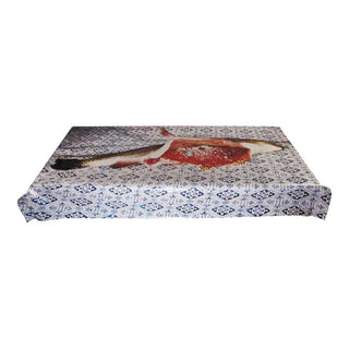 Seletti Toiletpaper tablecloth light blue fish Buy on Shopdecor TOILETPAPER HOME collections