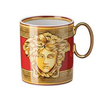 Versace meets Rosenthal Medusa Amplified Golden Coin mug with handle Buy on Shopdecor VERSACE HOME collections
