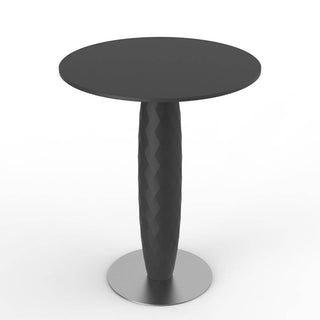 Vondom Vases table with stainless steel base and round top HPL diam.60 cm Vondom Black Buy on Shopdecor VONDOM collections