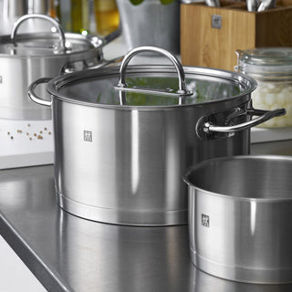 Zwilling Prime Cookware Set of 7 pieces - 4 pots - 3 lids Steel Buy on Shopdecor ZWILLING collections